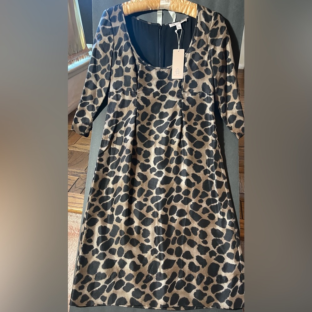 Rebecca Taylor Silk Animal print Dress 4